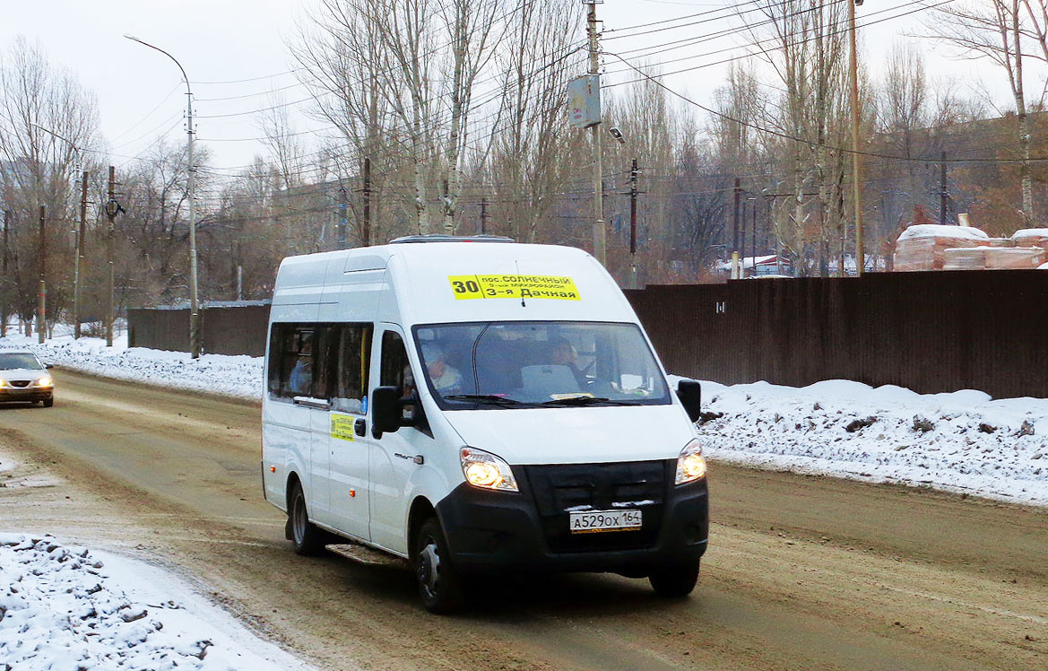 Saratov region, GAZ-A65R32 Next # А 529 ОХ 164 — Φωτογραφία — Μεταφορά με  λεωφορείο