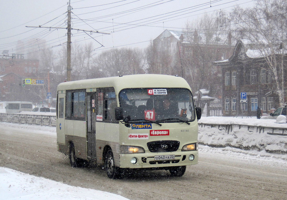 Altayskiy kray, Hyundai County SWB (RZGA) Nr. О 043 УА 22