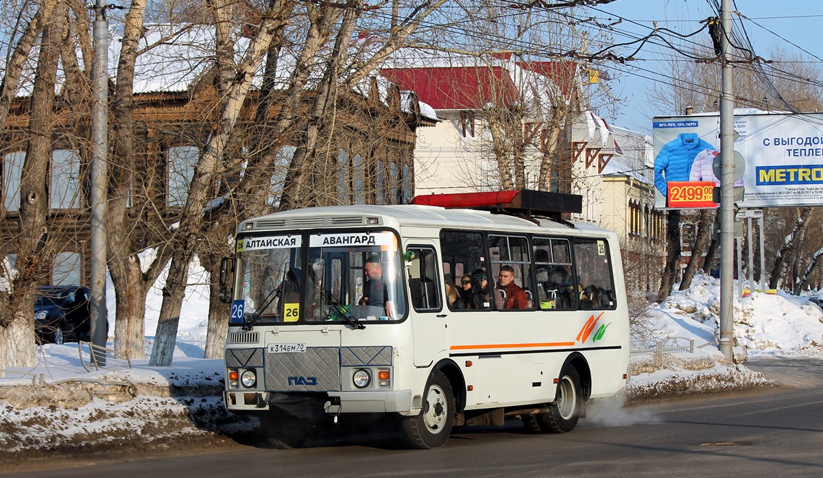 Томская область, ПАЗ-32054 № К 314 ЕМ 70