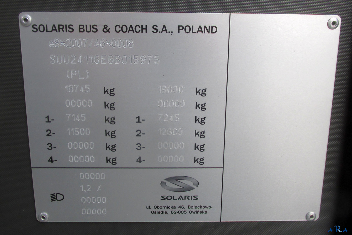 Литва, Solaris Urbino IV 12 electric № 553