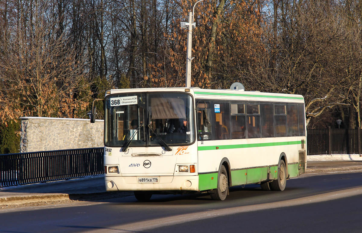 Санкт-Петербург, ЛиАЗ-5293.53 № 3452