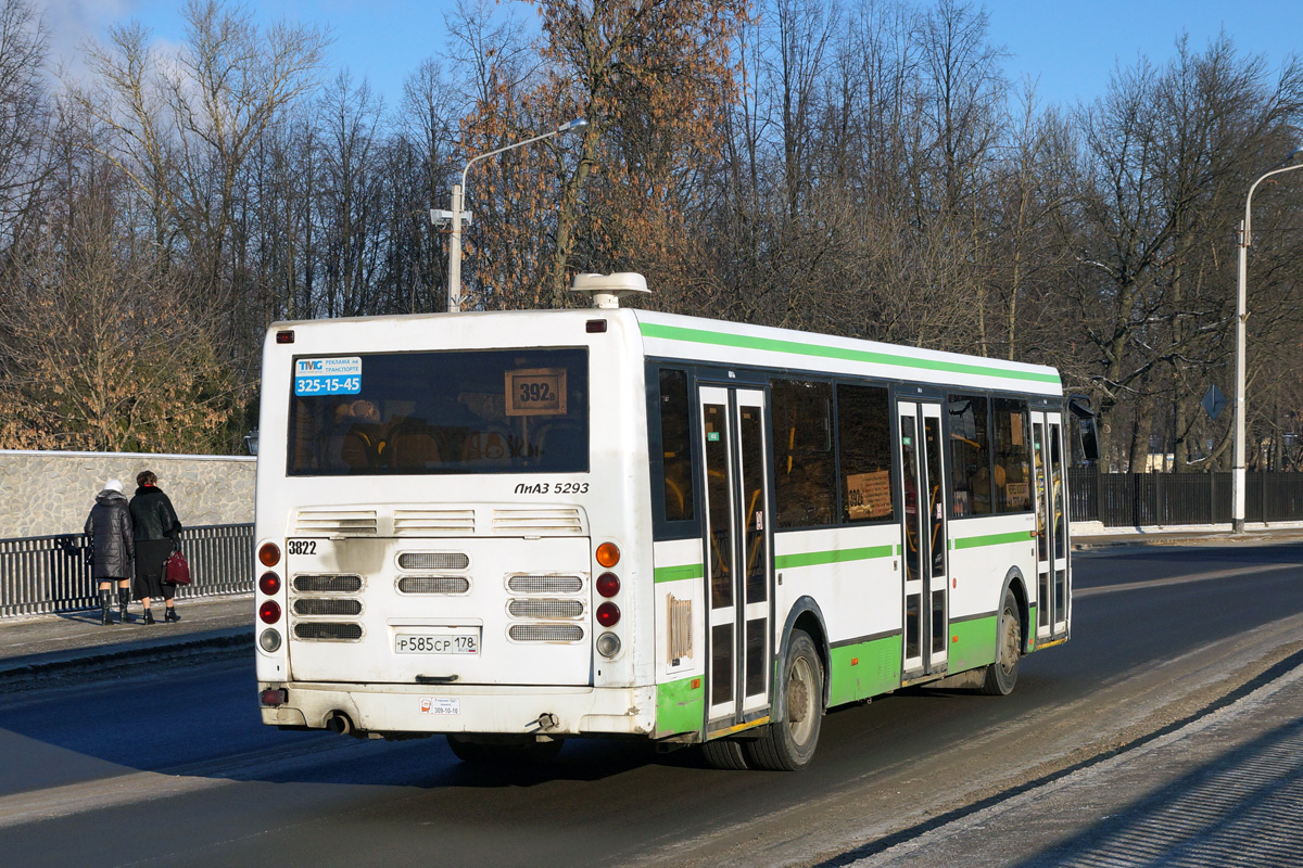 Санкт-Петербург, ЛиАЗ-5293.60 № 3822