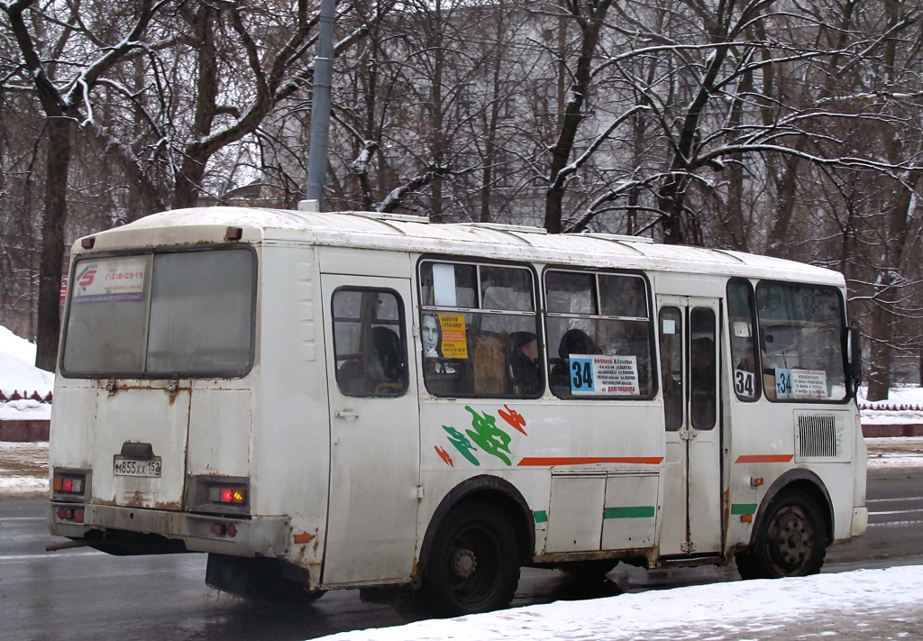 Нижегородская область, ПАЗ-32053 № М 855 ХХ 152