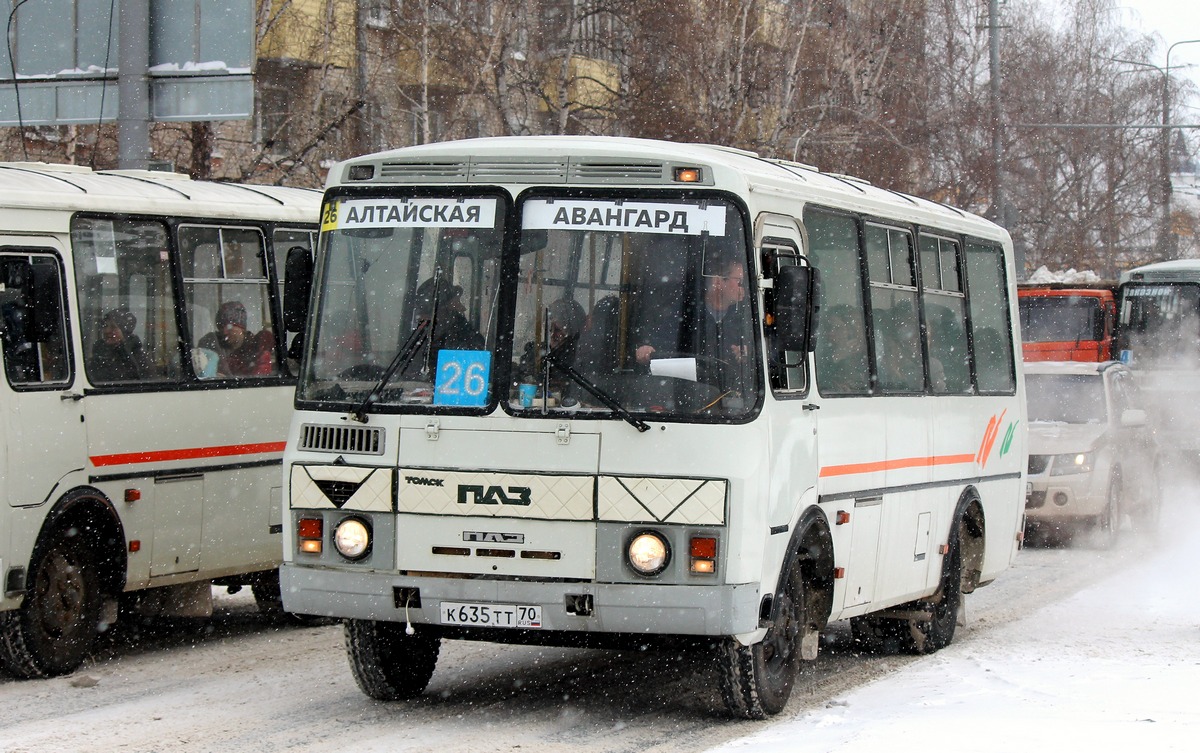 Tomsk region, PAZ-32054 # К 635 ТТ 70