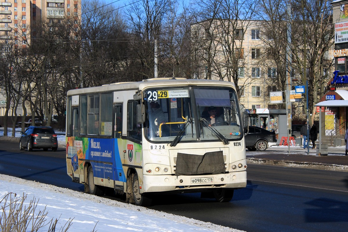 Санкт-Петербург, ПАЗ-320402-05 № 9224