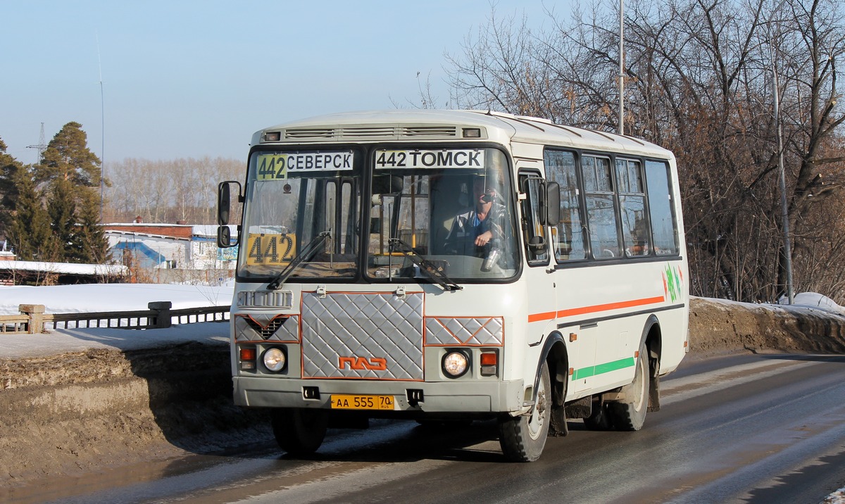 Томская область, ПАЗ-32054 № АА 555 70