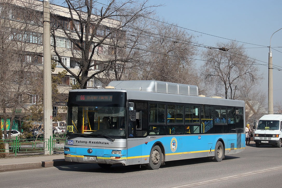 Алматы, Yutong ZK6118HGA № 834