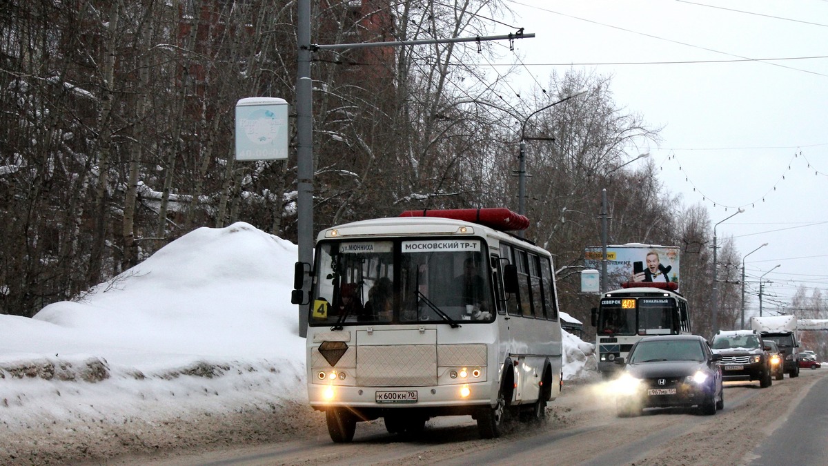 Томская область, ПАЗ-32054 № К 600 КН 70