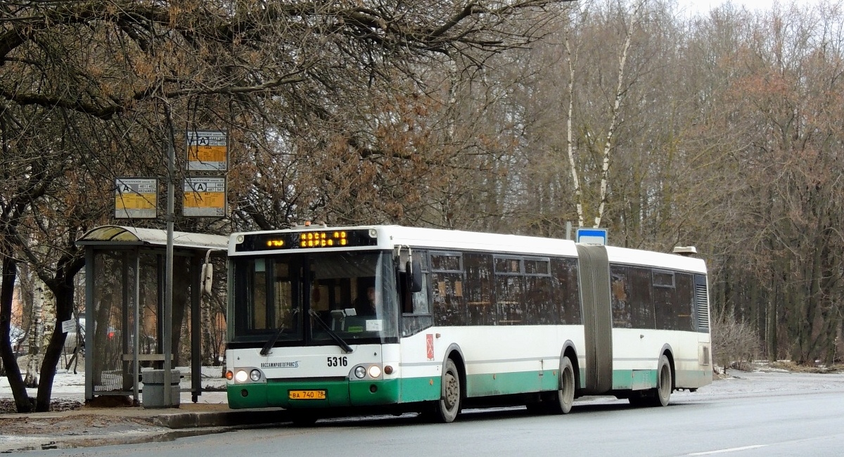 Санкт-Петербург, ЛиАЗ-6213.20 № 5316