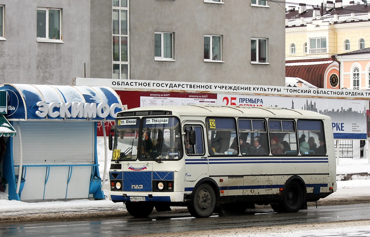 Томская область, ПАЗ-32054 № М 194 ТУ 70