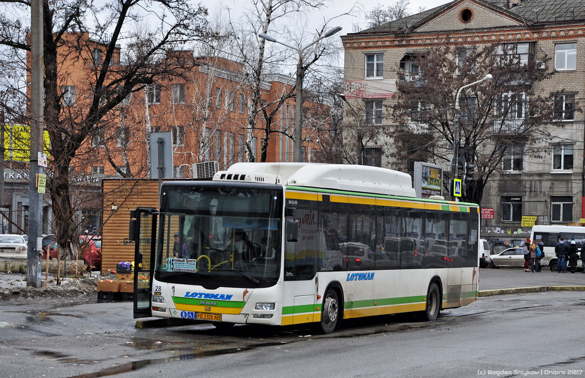 Днепропетровская область, MAN A21 Lion's City NL313 CNG № 28