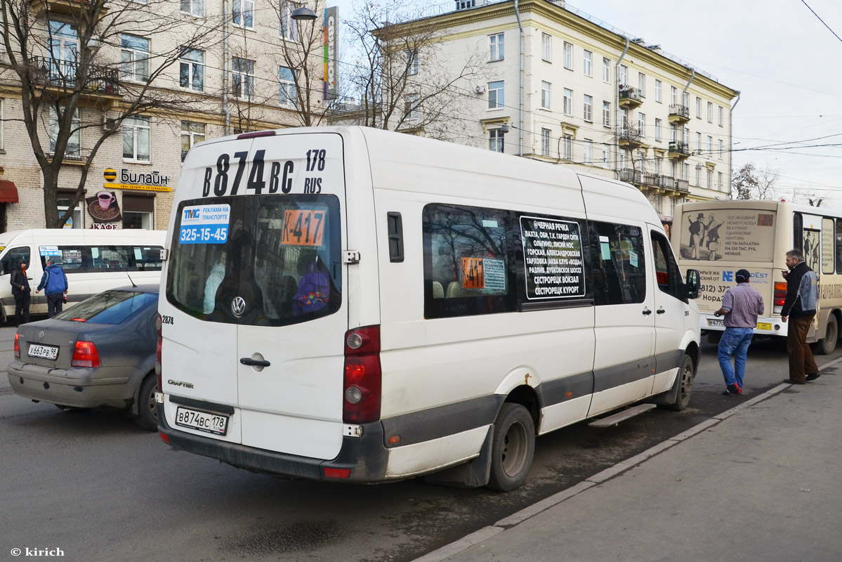 Санкт-Петербург, БТД-2219 (Volkswagen Crafter) № В 874 ВС 178