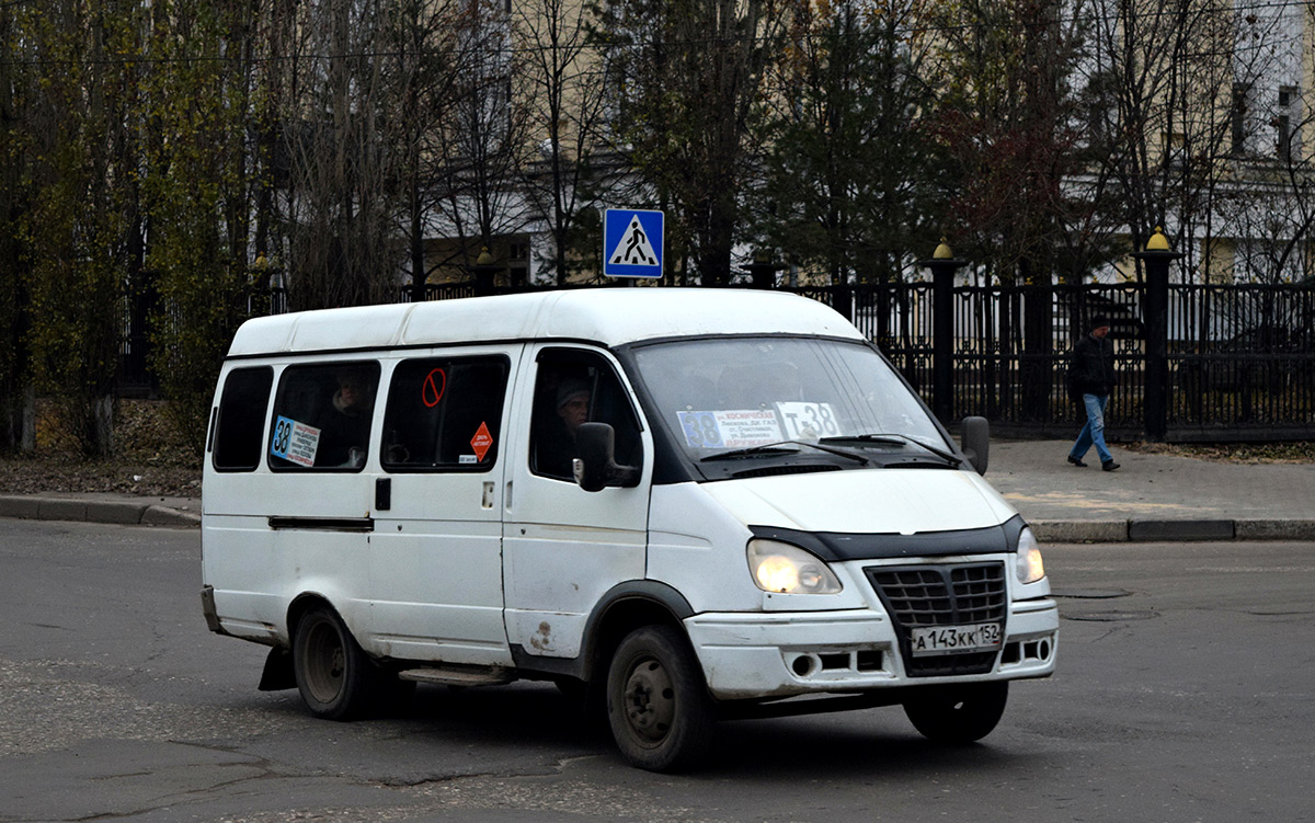 Obwód niżnonowogrodzki, GAZ-322132 (XTH, X96) Nr А 143 КК 152