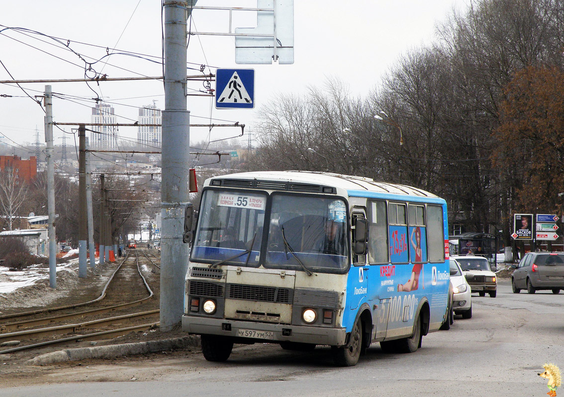 Нижегородская область, ПАЗ-32054 № У 597 УМ 52