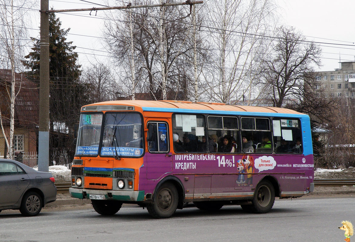 Нижегородская область, ПАЗ-32054 № М 078 РУ 152