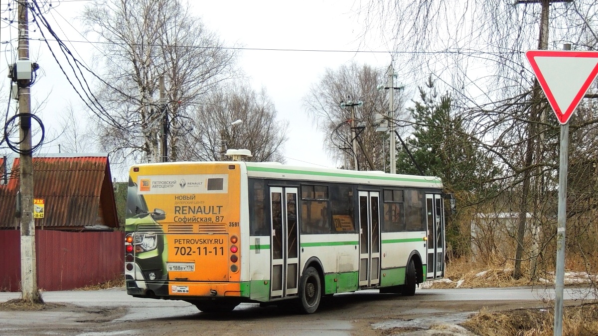 Санкт-Петербург, ЛиАЗ-5293.53 № 3591