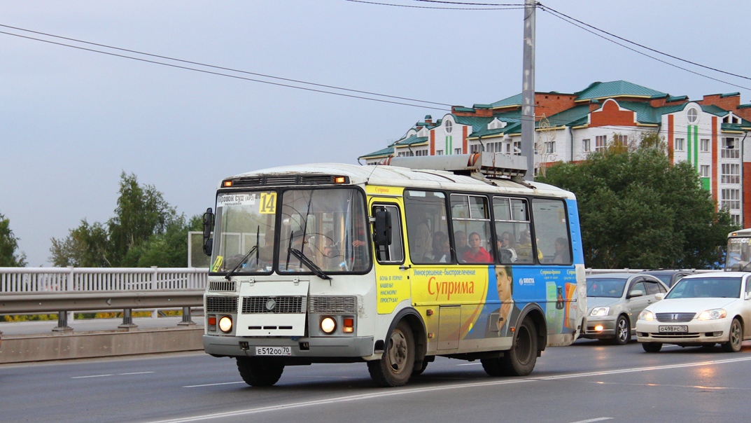 Томская область, ПАЗ-32054 № Е 512 ОО 70