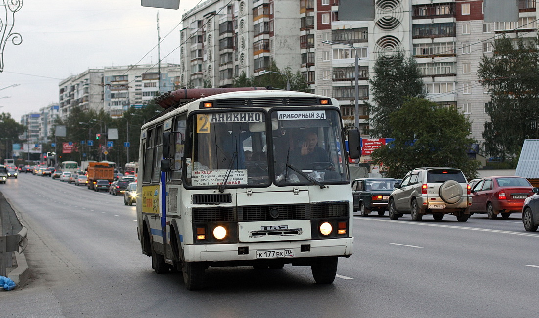 Томская область, ПАЗ-32054 № К 177 ВК 70