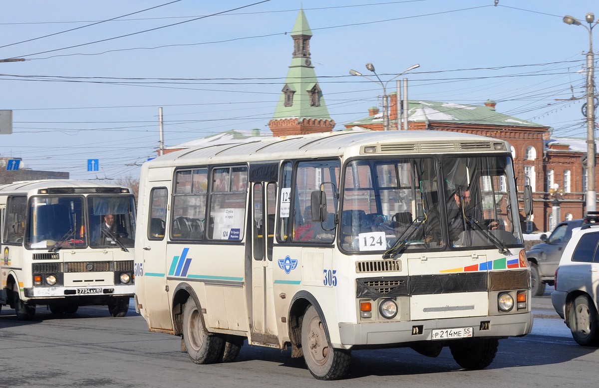 Омская область, ПАЗ-32053 № 305