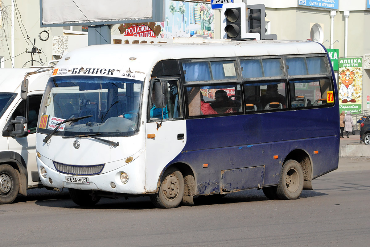 Брянская область, Dongfeng DFA6600 № К 636 МН 67 — Фото — Автобусный  транспорт