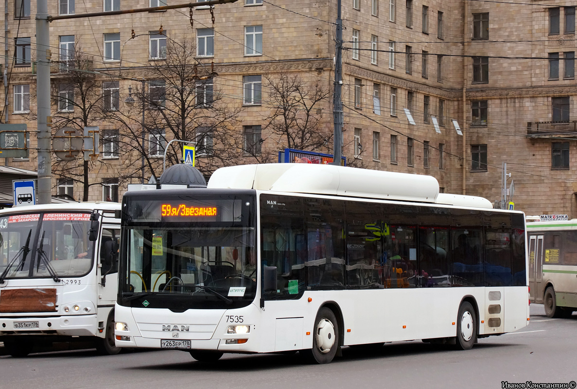 Санкт-Петербург, MAN A21 Lion's City NL313 CNG № 7535