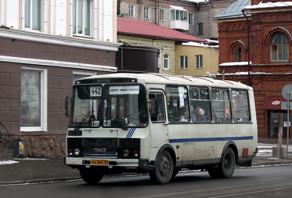 Томская область, ПАЗ-32054 № АА 363 70