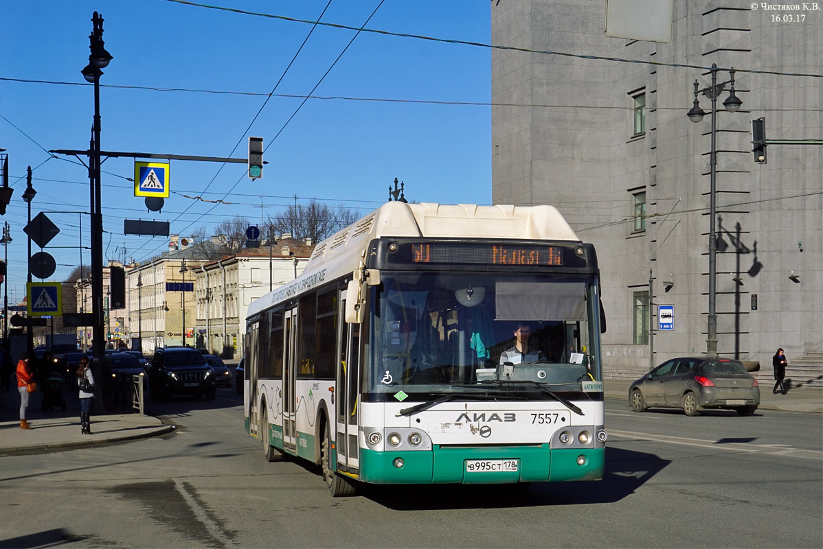 Санкт-Петербург, ЛиАЗ-5292.71 № 7557