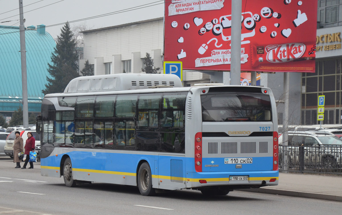 Алматы, Guilin Daewoo GDW6126CNG (СемАЗ) № 7027