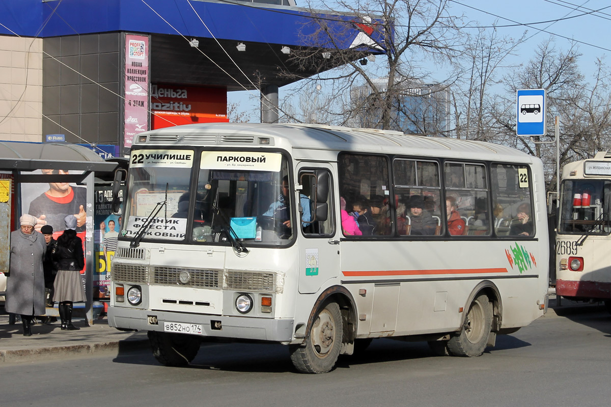 Челябинская область, ПАЗ-32054 № В 852 НО 174