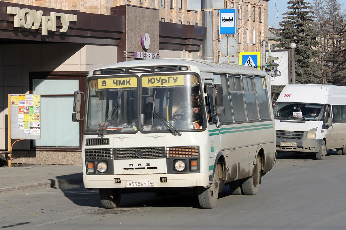 Челябинская область, ПАЗ-32053 № В 998 ВУ 74