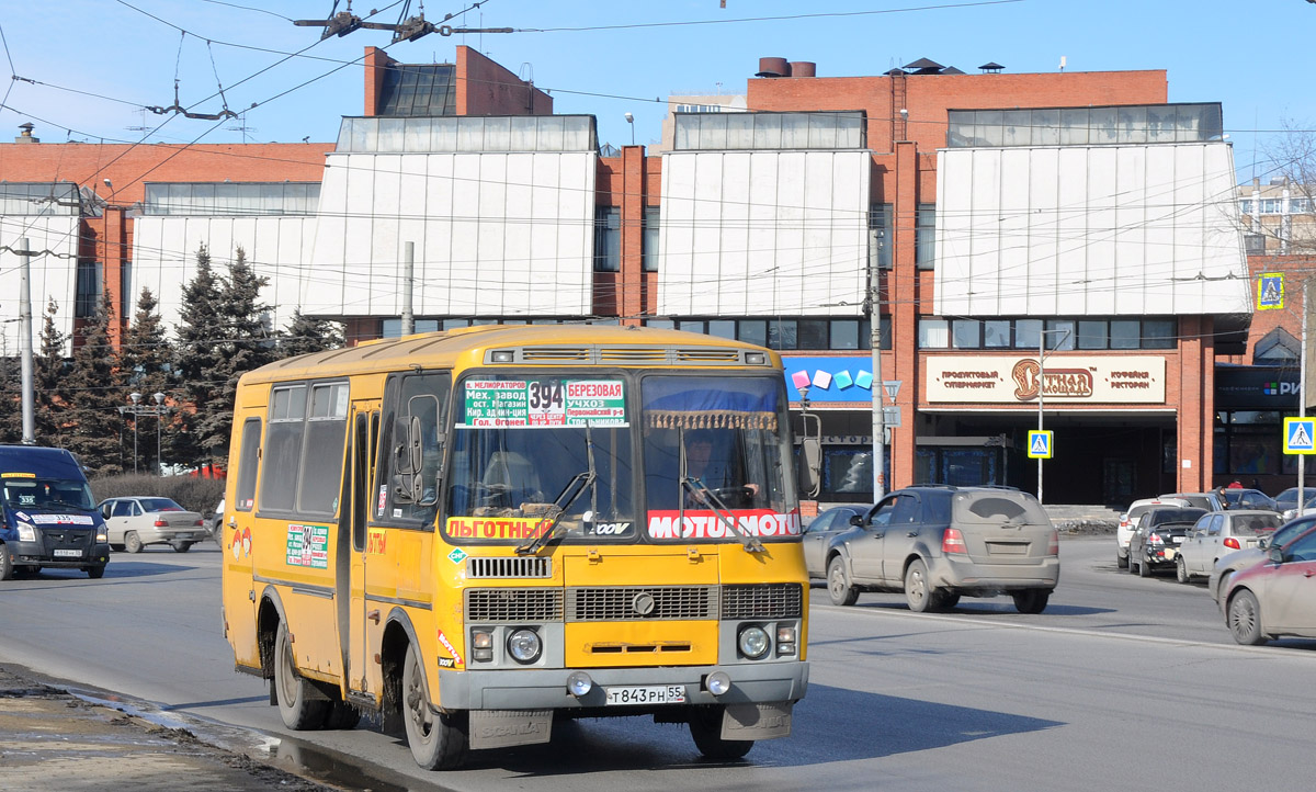 Омская область, ПАЗ-32053-70 № Т 843 РН 55