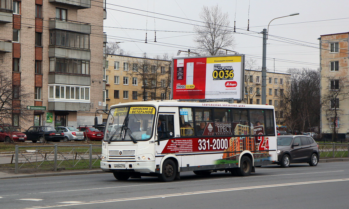 Санкт-Петербург, ПАЗ-320412-05 № 7783