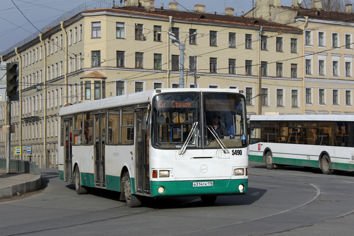 Санкт-Петербург, ЛиАЗ-5256.25 № 5490