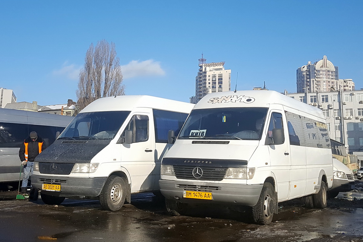 Сумская область, Mercedes-Benz Sprinter W903 312D № AE 0021 AA; Сумская область, Mercedes-Benz Sprinter W904 412D № BM 1476 AA