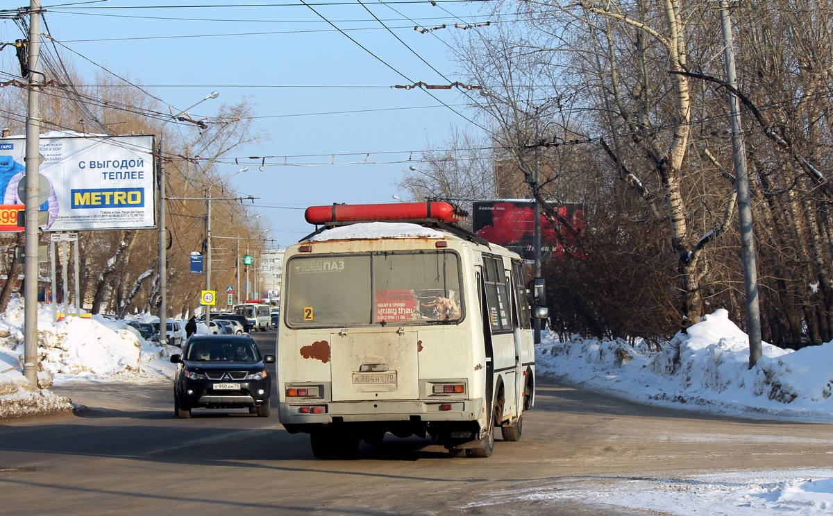 Томская область, ПАЗ-32053 № К 384 НТ 70