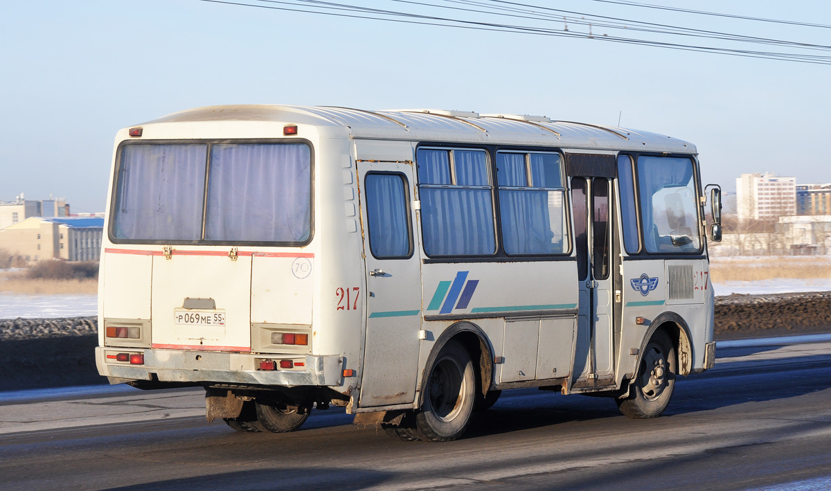 Омская область, ПАЗ-32053 № 217