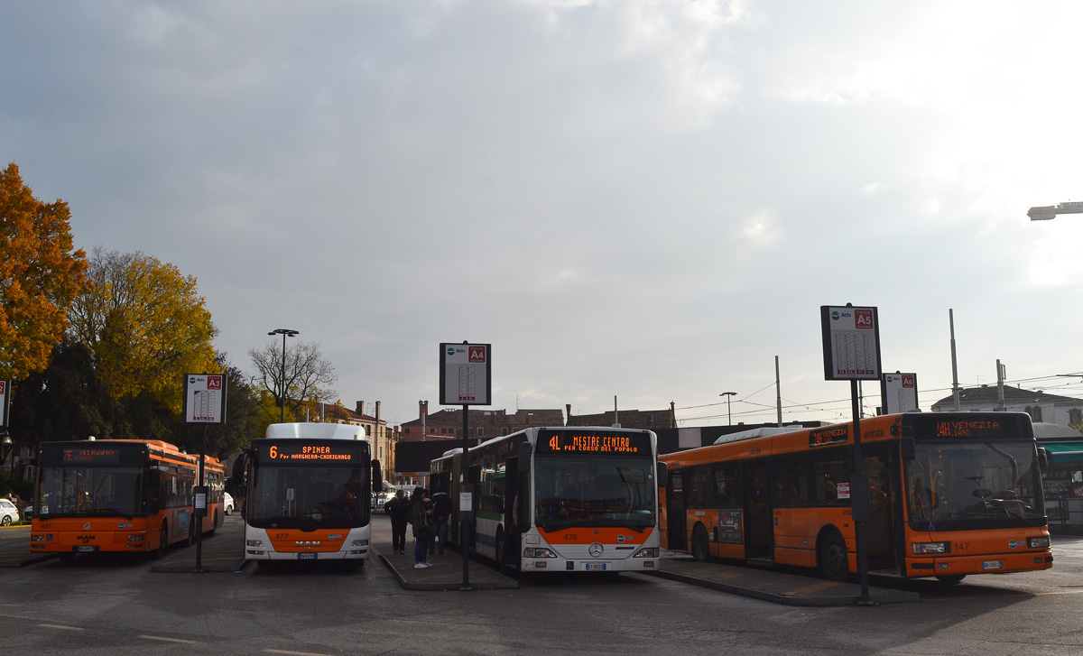 Italy, MAN A23 NG313 (Autodromo) № 461; Italy, MAN A23 Lion's City G NG313 CNG № 477; Italy, Mercedes-Benz O530G Citaro G № 476; Italy, IVECO CityClass 491E.12.27 № 147; Italy — Miscellaneous photos