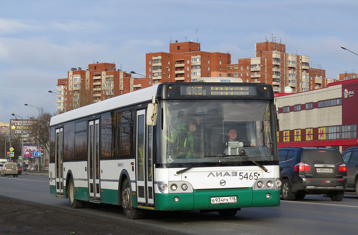 Санкт-Петербург, ЛиАЗ-5292.60 № 5465