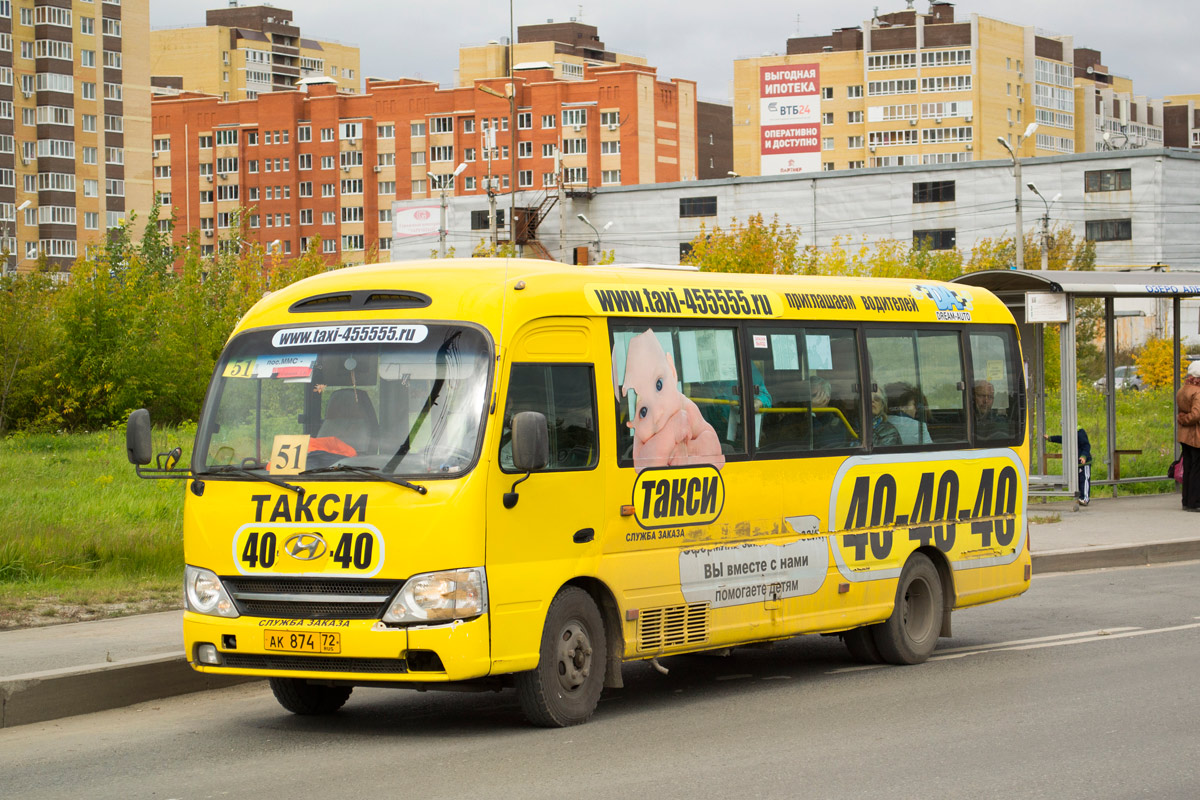 Тюменская область, Hyundai County Kuzbass № АК 874 72