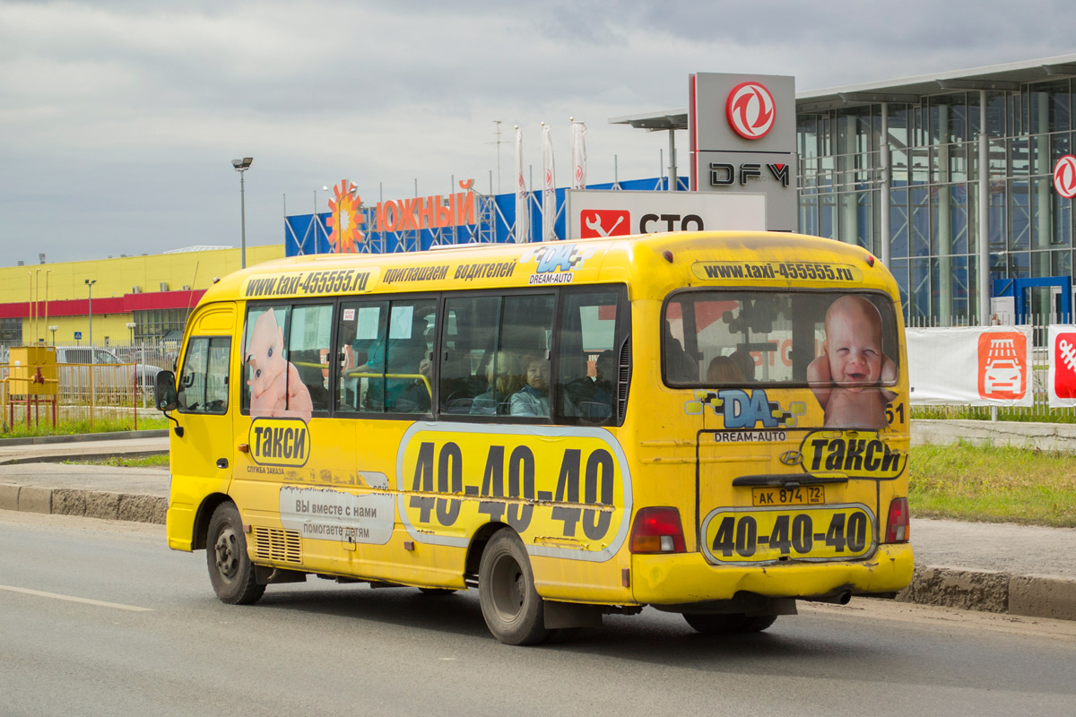 Тюменская область, Hyundai County Kuzbass № АК 874 72