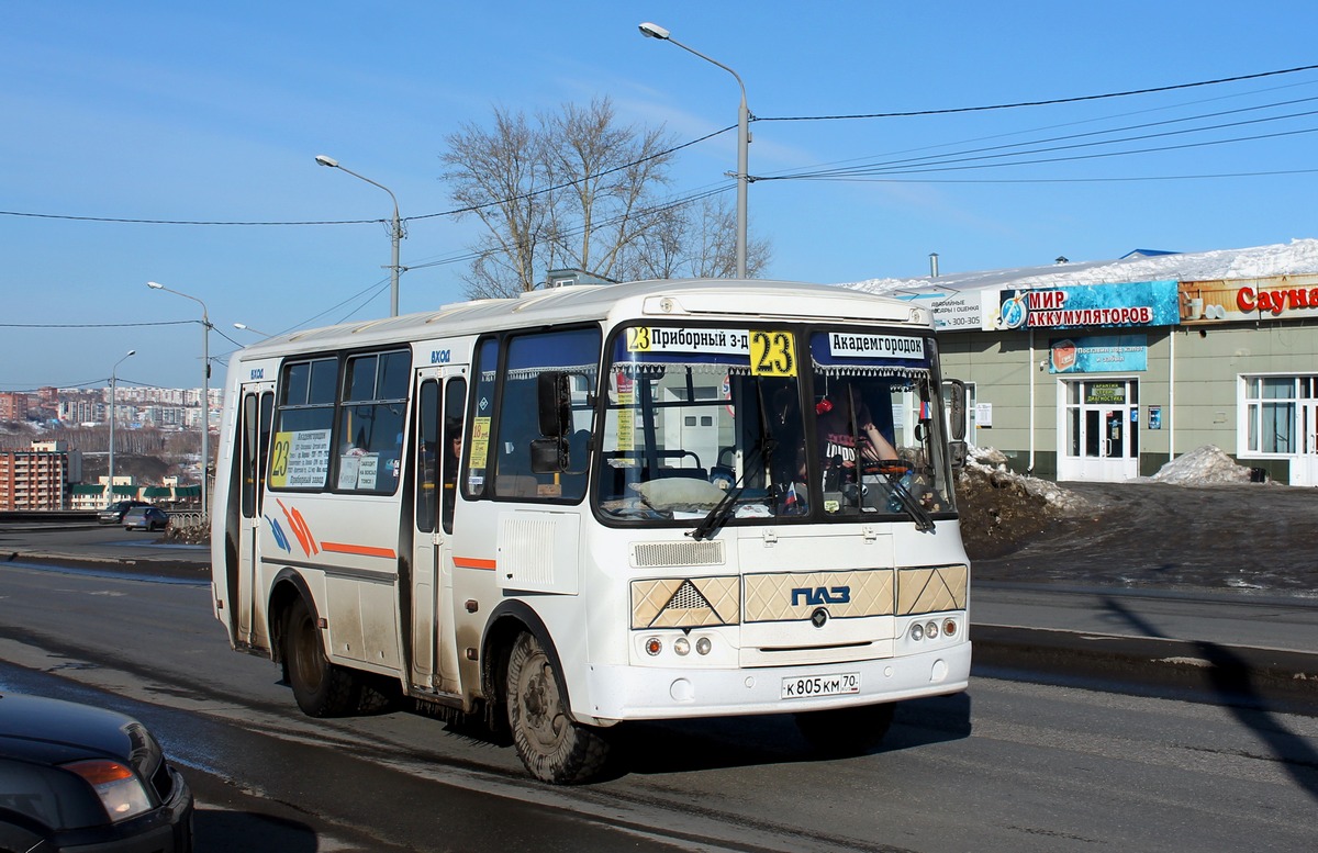 Томская область, ПАЗ-32054 № К 805 КМ 70