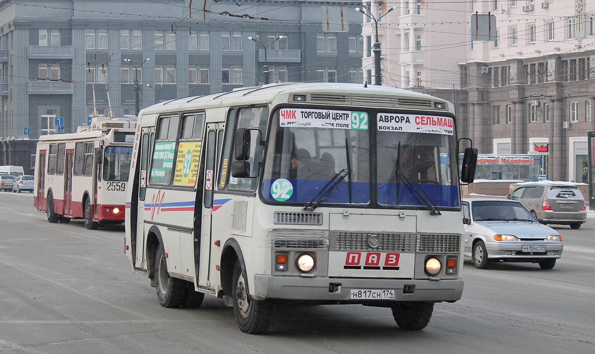 Челябинская область, ПАЗ-32054 № Н 817 СН 174