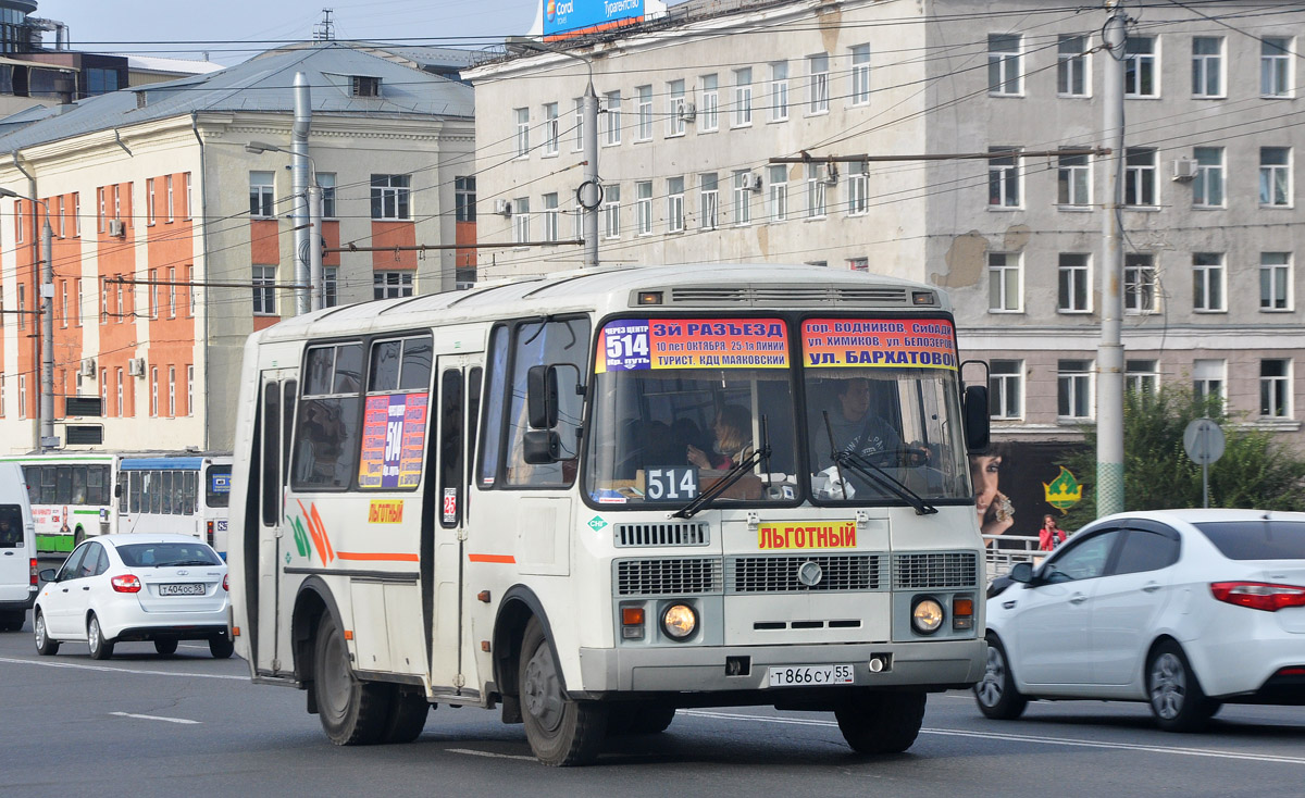 Омская область, ПАЗ-32054 № Т 866 СУ 55