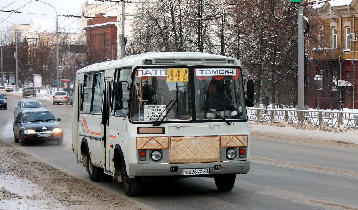 Томская область, ПАЗ-32054 № Е 596 УО 70