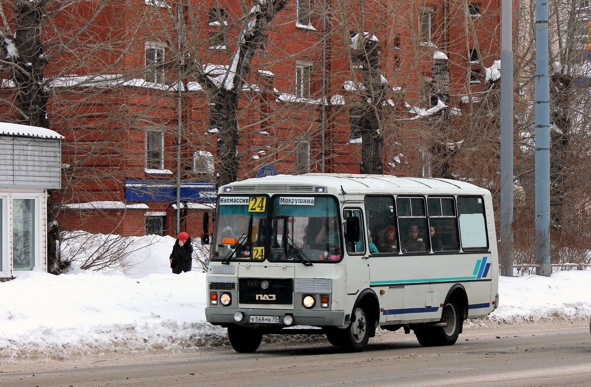 Томская область, ПАЗ-32053 № Е 568 МВ 70