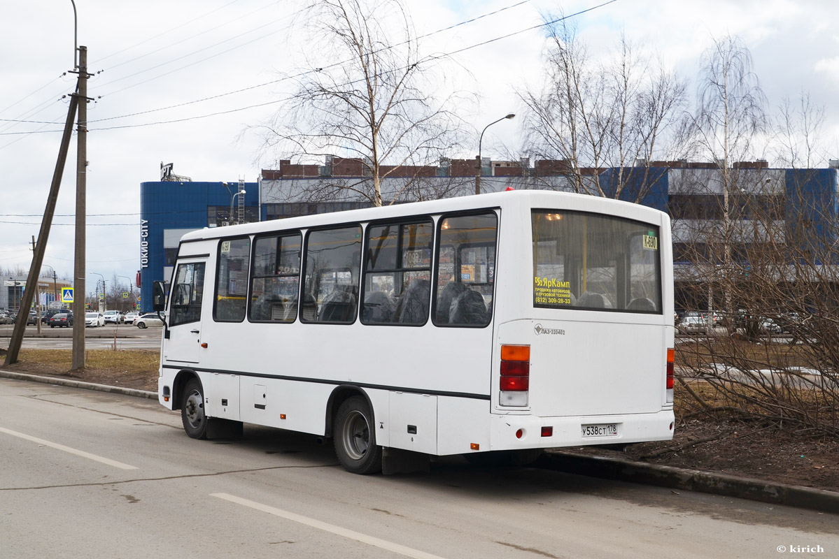 Санкт-Петербург, ПАЗ-320402-05 № У 538 СТ 178