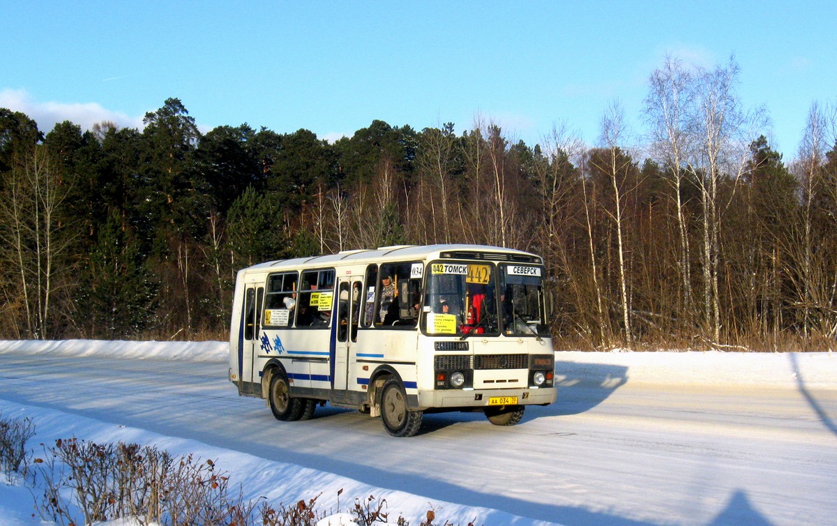 Томская область, ПАЗ-32054 № АА 034 70