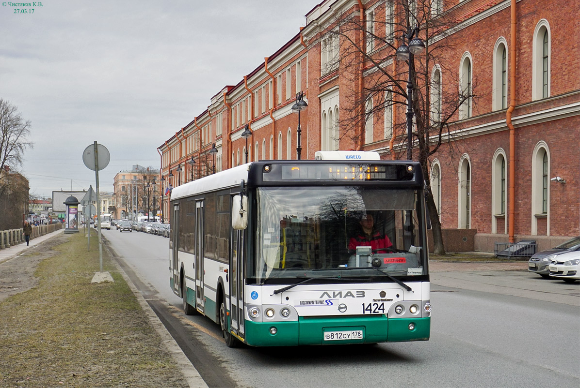 Санкт-Петербург, ЛиАЗ-5292.60 № 1424