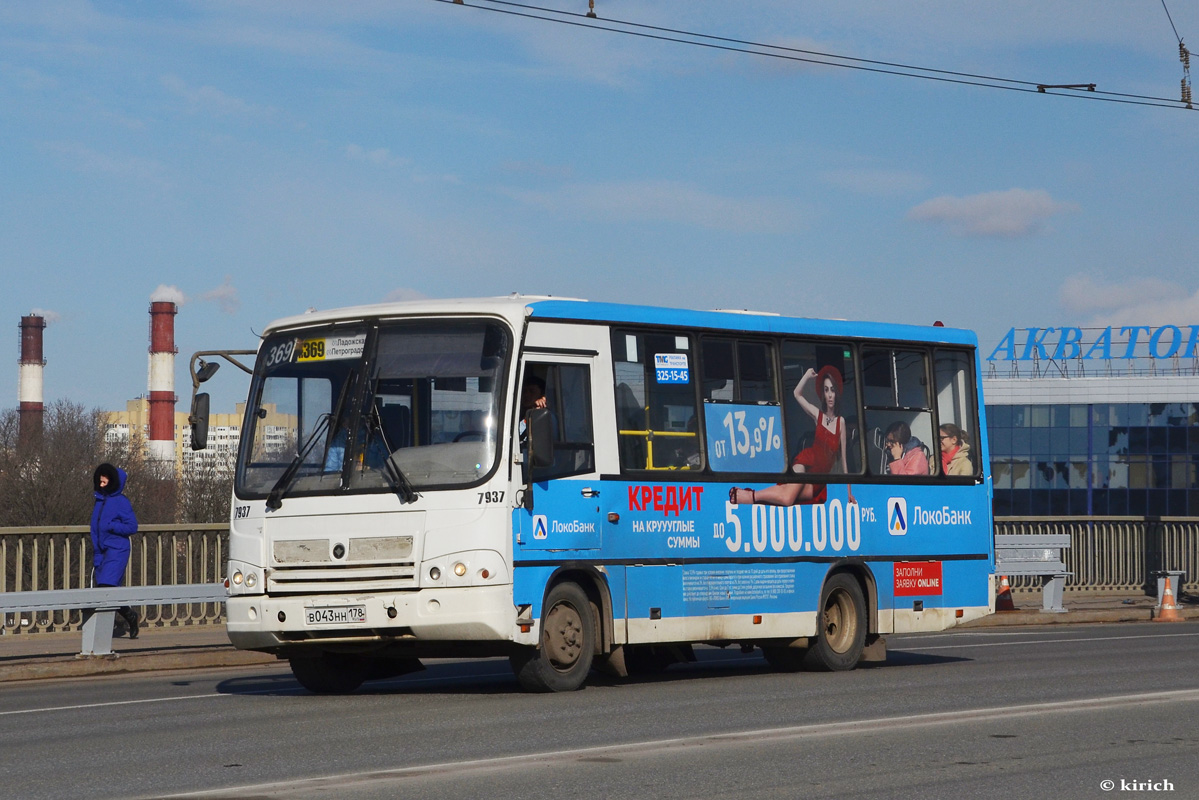 Санкт-Петербург, ПАЗ-320402-05 № 7937