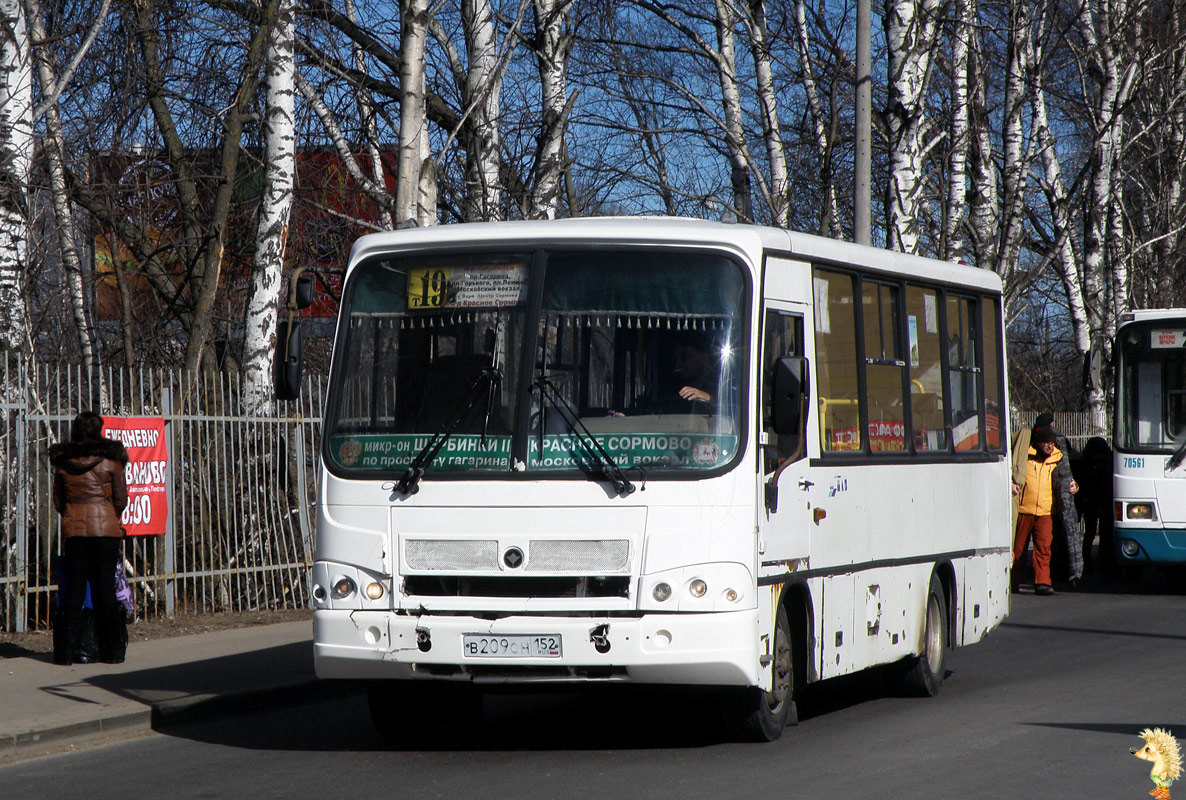 Нижегородская область, ПАЗ-320402-03 № В 209 СН 152